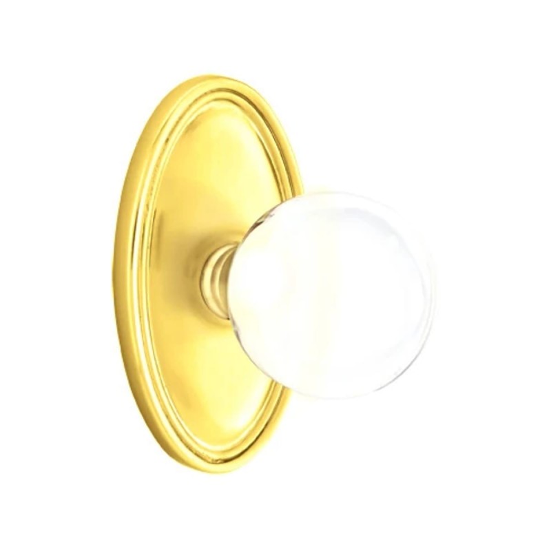 Emtek Bristol Knob with Oval Rosette