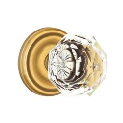 Emtek Diamond Knob with Regular Rosette