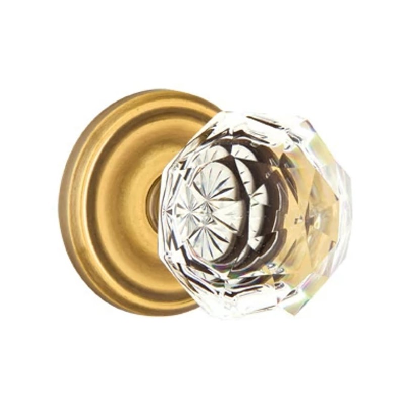 Emtek Diamond Knob with Regular Rosette