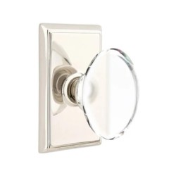 Emtek Hampton Knob with Rectangular Rosette