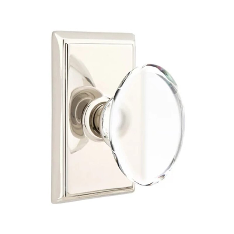 Emtek Hampton Knob with Rectangular Rosette
