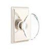Emtek Hampton Knob with Rectangular Rosette