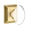 Emtek Hampton Knob with Wilshire Rosette