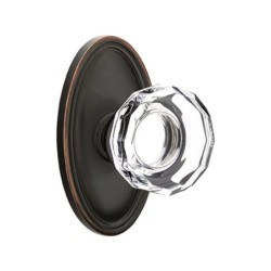 Emtek Lowell Knob with Oval Rosette