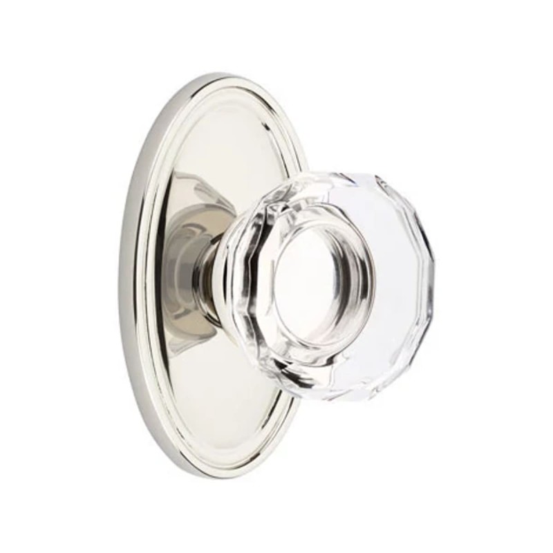 Emtek Lowell Knob with Oval Rosette