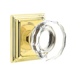 Emtek Lowell Knob with Wilshire Rosette