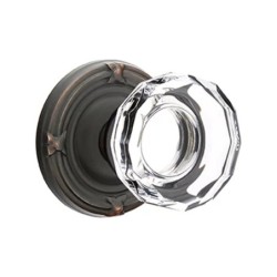 Emtek Lowell Knob with Ribbon and Reed Rosette