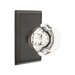 Emtek Old Town Knob with Rectangular Rosette