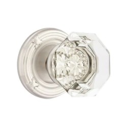 Emtek Old Town Knob with Ribbon and Reed Rosette