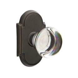 Emtek Providence Crystal Knob with Style 8 Rosette
