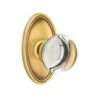 Emtek Providence Crystal Knob with Oval Rosette