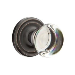 Emtek Providence Crystal Knob with Regular Rosette