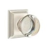 Emtek Providence Crystal Knob with Wilshire Rosette