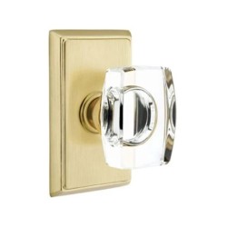 Emtek Windsor Knob with Rectangular Rosette