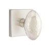 Emtek Hammered Egg Knob with Square Rosette