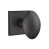 Emtek Hammered Egg Knob with Square Rosette