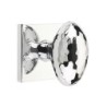 Emtek Hammered Egg Knob with Square Rosette