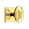 Emtek Hammered Egg Knob with Square Rosette