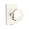 Emtek Bern Knob with Modern Rectangular Rosette