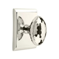Emtek Hammered Egg Knob with Neos Rosette