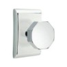 Emtek Octagon Knob with Neos Rosette