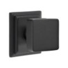 Emtek Square Knob with Wilshire Rosette