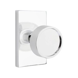 Emtek Verve Knob with Modern Rectangular Rosette