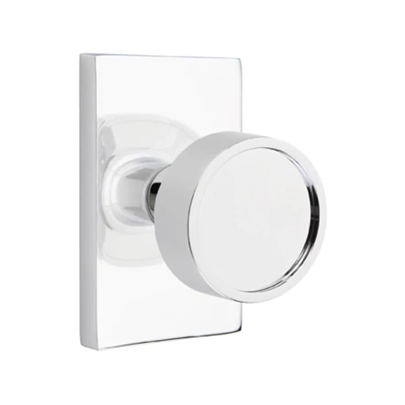 Emtek Verve Knob with Modern Rectangular Rosette