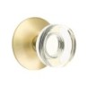 Emtek Modern Disc Glass Knob with Modern Rosette