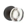 Emtek Modern Disc Glass Knob with Disk Rosette