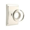 Emtek Modern Disc Glass Knob with Neos Rosette