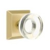 Emtek Modern Disc Glass Knob with Quincy Rosette
