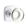 Emtek Modern Disc Glass Knob with Urban Modern Rosette
