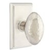 Emtek Hammered Egg Knob with Rectangular Rosette