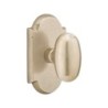 Emtek Egg Bronze Knob with Style 1 Rosette