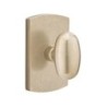 Emtek Egg Bronze Knob with Style 4 Rosette