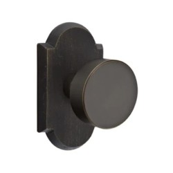 Emtek Round Bronze Knob with Style 1 Rosette