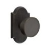 Emtek Round Bronze Knob with Style 1 Rosette