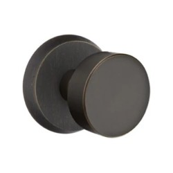 Emtek Round Bronze Knob with Style 2 Rosette
