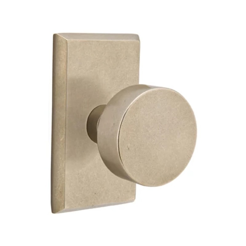 Emtek Round Bronze Knob with Style 3 Rosette