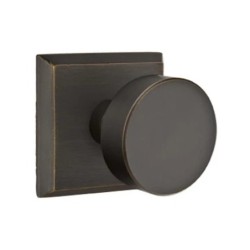 Emtek Round Bronze Knob with Style 6 Rosette