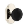 Emtek Ebony Knob with Style 8 Rosette