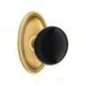 Emtek Ebony Knob with Oval Rosette