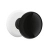 Emtek Ebony Knob with Porcelain Rosette