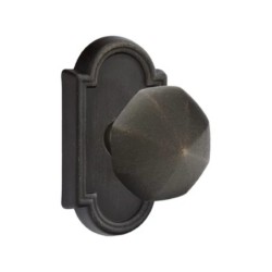 Emtek Bronze Octagon Knob with Style 11 Rosette