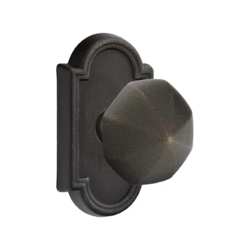 Emtek Bronze Octagon Knob with Style 11 Rosette