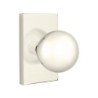 Emtek Orb Knob with Modern Rectangular Rosette
