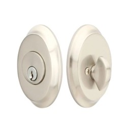 Emtek Saratoga Single-Cylinder Brass Deadbolt Set
