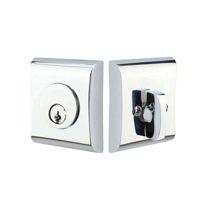 Emtek Neos Single-Cylinder Brass Deadbolt Set