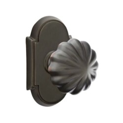 Emtek Melon Knob with Style 8 Rosette